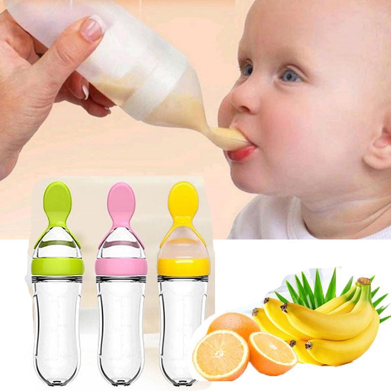 Biberon avec cuillère pour nouveau-né | EasyBottle™ - Trésor Maternelle